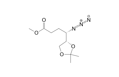 (4S)-4-azido-4-[(4S)-2,2-dimethyl-1,3-dioxolan-4-yl]butanoic acid methyl ester