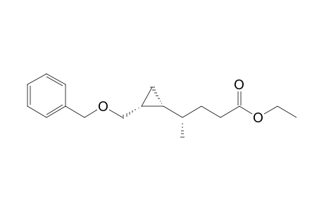 Ethyl (4S)-4-{(1R,2R)-2-[(Benzyloxy)methyl]cyclopropyl}pentanoate