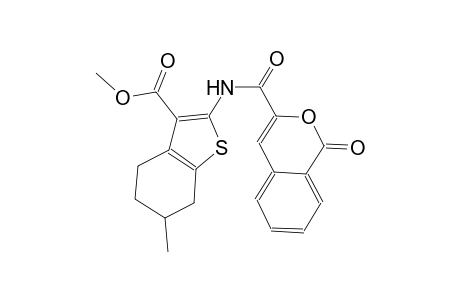 methyl 6-methyl-2-{[(1-oxo-1H-2-benzopyran-3-yl)carbonyl]amino}-4,5,6,7-tetrahydro-1-benzothiophene-3-carboxylate