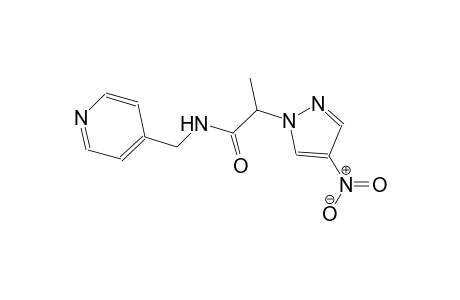 2-(4-nitro-1H-pyrazol-1-yl)-N-(4-pyridinylmethyl)propanamide