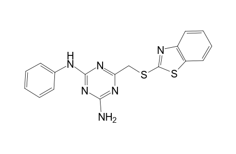 6-(benzothiazol-2-ylsulfanylmethyl)-N-phenyl-[1,3,5]triazine-2,4-diamine