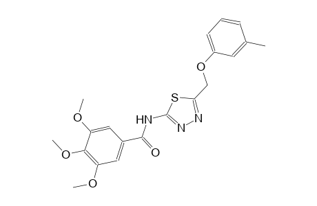 3,4,5-trimethoxy-N-{5-[(3-methylphenoxy)methyl]-1,3,4-thiadiazol-2-yl}benzamide