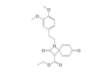 Ethyl 1-(3,4-dimethoxyphenethyl)-2,7-dioxo-1-azaspiro[3.5]nona-5,8-diene-3-carboxylate