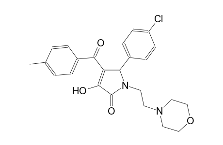 5-(4-chlorophenyl)-3-hydroxy-4-(4-methylbenzoyl)-1-[2-(4-morpholinyl)ethyl]-1,5-dihydro-2H-pyrrol-2-one