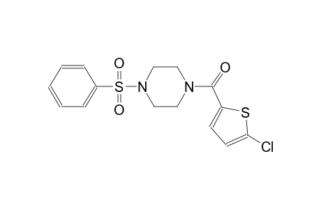 1-[(5-chloro-2-thienyl)carbonyl]-4-(phenylsulfonyl)piperazine