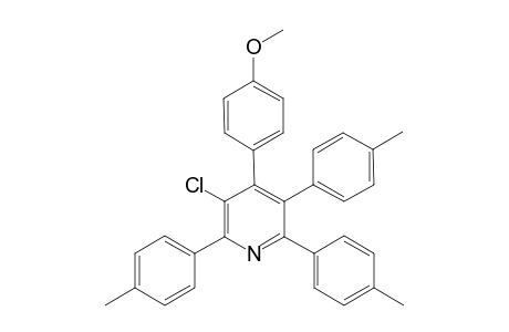 3-Chloro-4-(4-methoxyphenyl)-2,5,6-tri-para-tolylpyridine