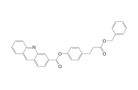 9-Acridinecarboxylic acid, 4-[3-oxo-3-(phenylmethoxy)propyl]phenyl ester