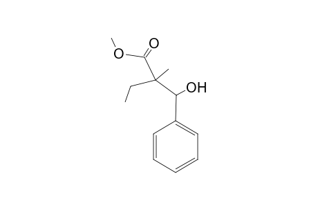 Methyl (2RS,3SR)-2-ethyl-3-hydroxy-2-methyl-3-phenylpropionoate
