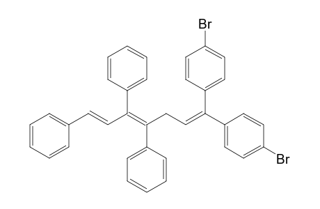 4,5,7-Triphenyl-1,1-bis(p-bromophenyl)hepta-1,4,6-triene