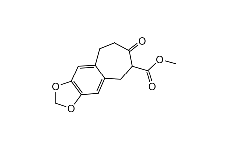 7-oxo-6,7,8,9-tetrahydro-5H-cyclohepta[f]-1,3-benzodioxole-6-carboxylic acid, methyl ester