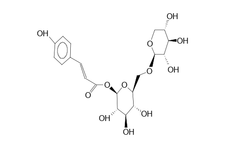 1-O-P-COUMAROYL-beta-D-XYLOPYRANOSYL-(1-6)-beta-D-GLUCOPYRANOSIDE