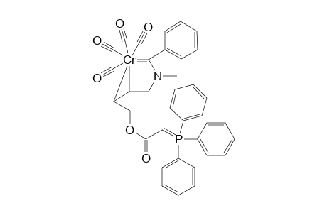 [(4,5-.eta.2)-1-(N-Benzylene-N-methylaminobut-2-en-4-yl)-triphenylphosphinideneacetate]tetracarbonylchromium(IV) complex