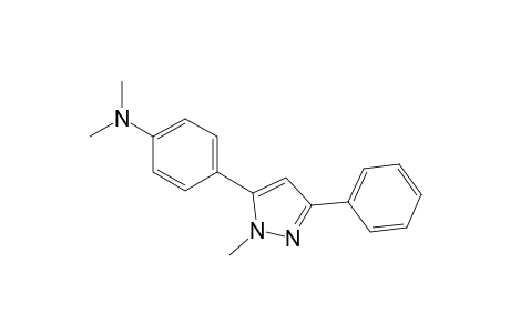 Benzenamine, N,N-dimethyl-4-(1-methyl-3-phenyl-1H-pyrazol-5-yl)-