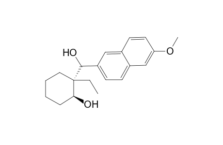 2-Ethyl-2-(1-hydroxy-1-(6-methoxy-2-naphthyl)methyl)cyclohexanol