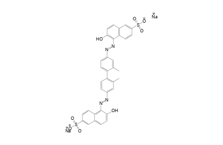 2-Naphthalenesulfonic acid, 5,5'-[(2,2'-dimethyl[1,1'-biphenyl]-4,4'-diyl)bis(azo)]bis[6-hydroxy-, disodium salt