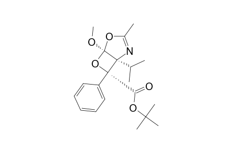EXO-1-ISOPROPYL-5-METHOXY-3-METHYL-7-PHENYL-4,6-DIOXA-2-AZABICYCLO-[3.2.0]-HEPT-2-ENE-7-CARBOXYLIC-ACID-TERT.-BUTYLESTER