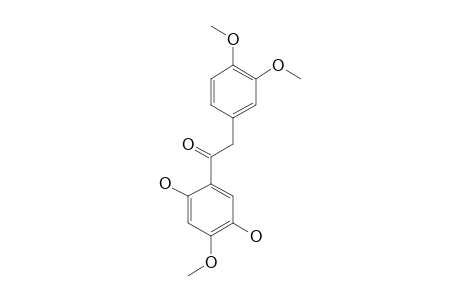 1-(2,5-DIHYDROXY-4-METHOXYPHENYL)-2-(3,4-DIMETHOXYPHENYL)-ETHANONE