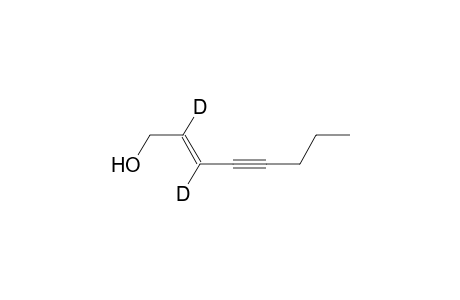 2-Octen-4-yn-2,3-D2-1-ol, (E)-