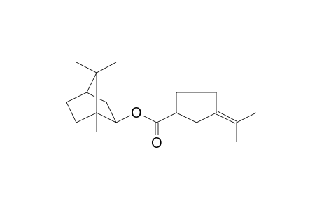 (1,7,7-trimethylnorbornan-2-yl) 3-isopropylidenecyclopentanecarboxylate