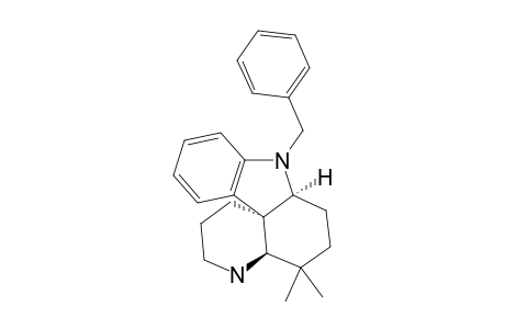 5,5-Dimethyl-8-benzyl-1,2,3,4,4a,5,6,7,7a,8-decahydropyrido[2,3-d]carbazole