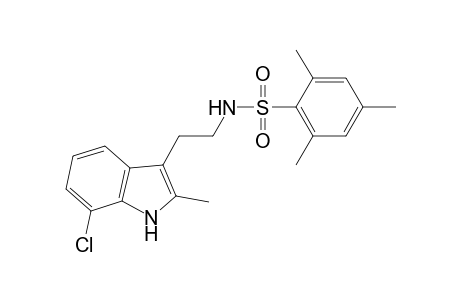 Benzenesulfonamide, N-[2-(7-chloro-2-methyl-1H-indol-3-yl)ethyl]-2,4,6-trimethyl-