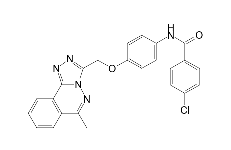 Benzamide, 4-chloro-N-[4-[(6-methyl[1,2,4]triazolo[3,4-a]phthalazin-3-yl)methoxy]phenyl]-
