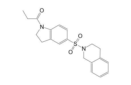 2-[(1-propionyl-2,3-dihydro-1H-indol-5-yl)sulfonyl]-1,2,3,4-tetrahydroisoquinoline