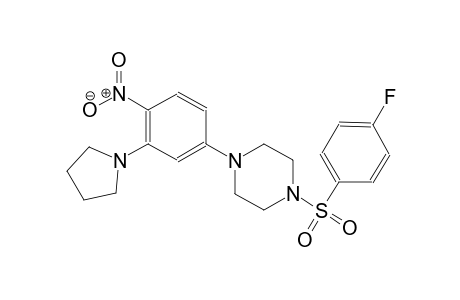1-[(4-fluorophenyl)sulfonyl]-4-[4-nitro-3-(1-pyrrolidinyl)phenyl]piperazine