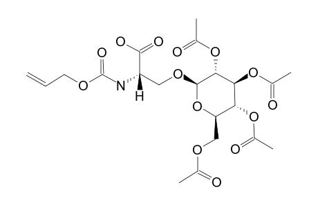 N-(ALLYLOXYCARBONYL)-O-(2,3,4,6-TETRA-O-ACETYL-BETA-D-GLUCOPYRANOSYL)-L-SERINE