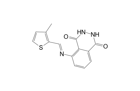 5-[(3-methyl-thiophen-2-ylmethylene)-amino]-2,3-dihydro-phthalazine-1,4-dione