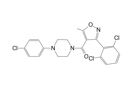 1-(4-chlorophenyl)-4-{[3-(2,6-dichlorophenyl)-5-methyl-4-isoxazolyl]carbonyl}piperazine