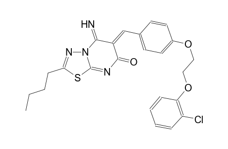 7H-[1,3,4]thiadiazolo[3,2-a]pyrimidin-7-one, 2-butyl-6-[[4-[2-(2-chlorophenoxy)ethoxy]phenyl]methylene]-5,6-dihydro-5-imino-, (6Z)-