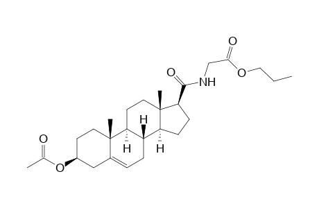2-[[(3S,8S,9S,10R,13S,14S,17S)-3-acetoxy-10,13-dimethyl-2,3,4,7,8,9,11,12,14,15,16,17-dodecahydro-1H-cyclopenta[a]phenanthrene-17-carbonyl]amino]acetic acid propyl ester
