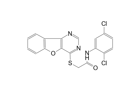 2-([1]benzofuro[3,2-d]pyrimidin-4-ylsulfanyl)-N-(2,5-dichlorophenyl)acetamide