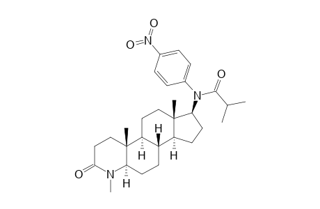 N-[(1S,3aS,3bR,5aR,9aR,9bS,11aS)-6,9a,11a-trimethyl-7-oxidanylidene-2,3,3a,3b,4,5,5a,8,9,9b,10,11-dodecahydro-1H-indeno[5,4-f]quinolin-1-yl]-2-methyl-N-(4-nitrophenyl)propanamide