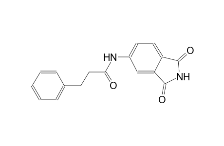 N-(1,3-dioxo-2,3-dihydro-1H-isoindol-5-yl)-3-phenylpropanamide