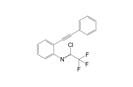 2,2,2-trifluoro-N-(2-(phenylethynyl)phenyl)acetimidoyl chloride