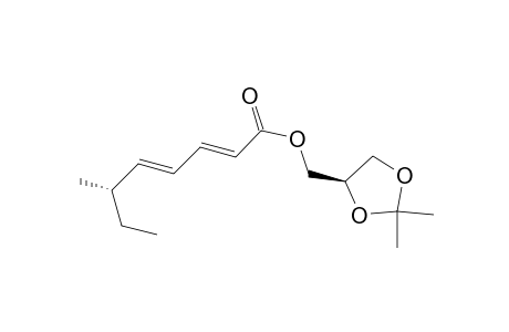 [(4R)-2,2-dimethyl-1,3-dioxolan-4-yl]methyl (2E,4E,6S)-6-methylocta-2,4-dienoate