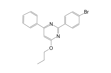 2-(4-bromophenyl)-6-phenyl-4-pyrimidinyl propyl ether