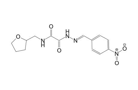 2-[(2E)-2-(4-nitrobenzylidene)hydrazino]-2-oxo-N-(tetrahydro-2-furanylmethyl)acetamide