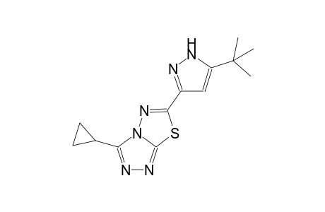 [1,2,4]triazolo[3,4-b][1,3,4]thiadiazole, 3-cyclopropyl-6-[5-(1,1-dimethylethyl)-1H-pyrazol-3-yl]-