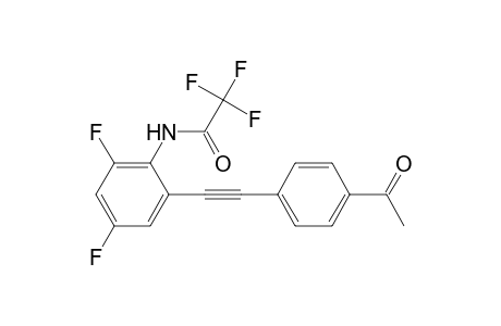 N-{2-[(4-Acetylphenyl)ethynyl]-4,6-difluorophenyl}-2,2,2-trifluoroacetamide