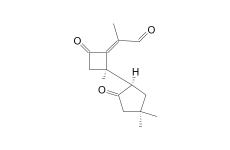 (2E)-2-[(2R)-4-keto-2-[(1R)-2-keto-4,4-dimethyl-cyclopentyl]-2-methyl-cyclobutylidene]propionaldehyde
