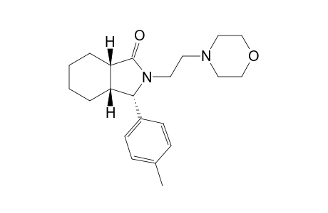 2-[(N-morpholinyl)ethy-2,3,3a,4,5,6,7,7a-Octahydro-1-oxo-3-(p-tolyl)-1H-isoindole