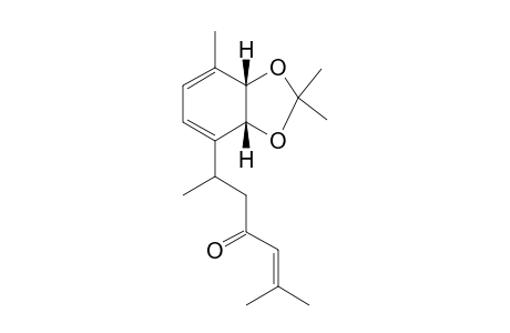 2-Methyl-6-((3aR,7aS)-2,2,7-trimethyl-3a,7a-dihydrobenzo[d][1,3]dioxol-4-yl)hept-2-en-4-one