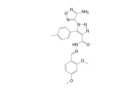 1-(4-amino-1,2,5-oxadiazol-3-yl)-N'-[(E)-(2,4-dimethoxyphenyl)methylidene]-5-(4-methylphenyl)-1H-1,2,3-triazole-4-carbohydrazide