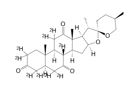 (25R)-2,2,4,4,6,6,8,11,11-D9-5-ALPHA-SPIROSTANE-3,7,12-TRIONE