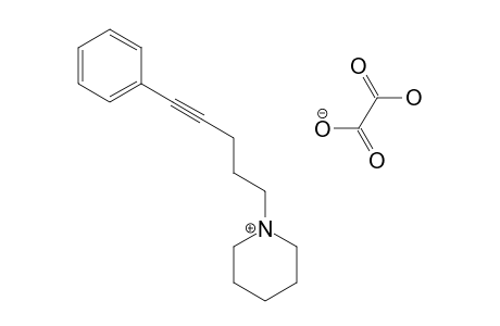 N-(5-PHENYLPENT-4-YNYL)-PIPERIDINE_HYDROGEN_OXALATE