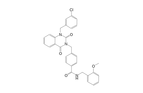 4-[(1-(3-chlorobenzyl)-2,4-dioxo-1,4-dihydro-3(2H)-quinazolinyl)methyl]-N-(2-methoxybenzyl)benzamide