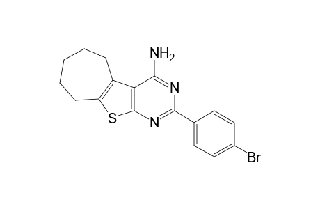 2-(4-Bromophenyl)-6,7,8,9-tetrahydro-5H-cyclohepta[4,5]thieno[2,3-d]pyrimidin-4-amine